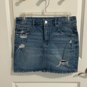 Mini Jean Skirt